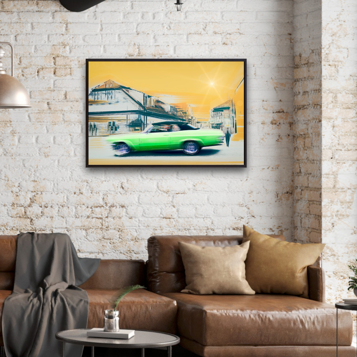 Vintage Lime a 1965 Chevrolet Impala convertible classic car fine art photography wall art print by Douglas Carr – Oslo Art Prints