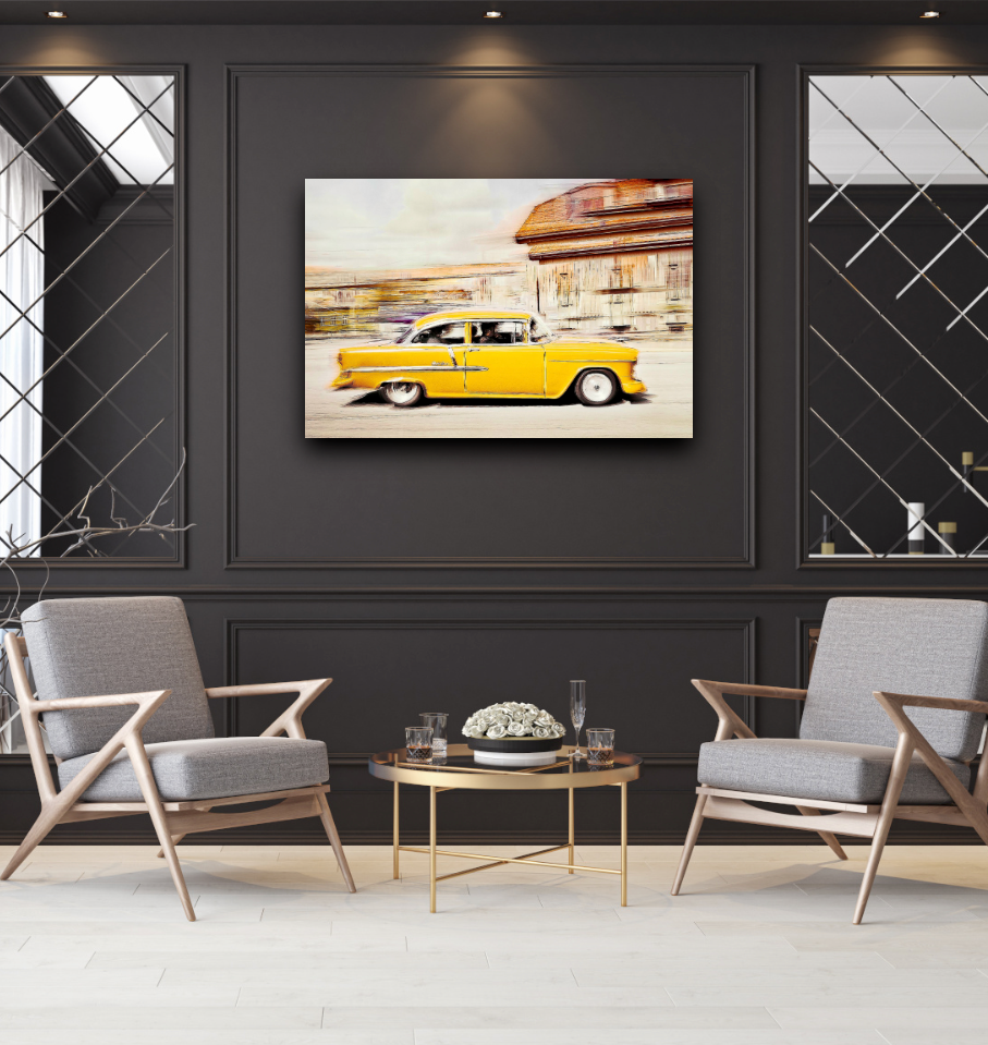 Automotive Limited Edition wall art print of American classic Bel Air vintage car art by Douglas Carr Photography