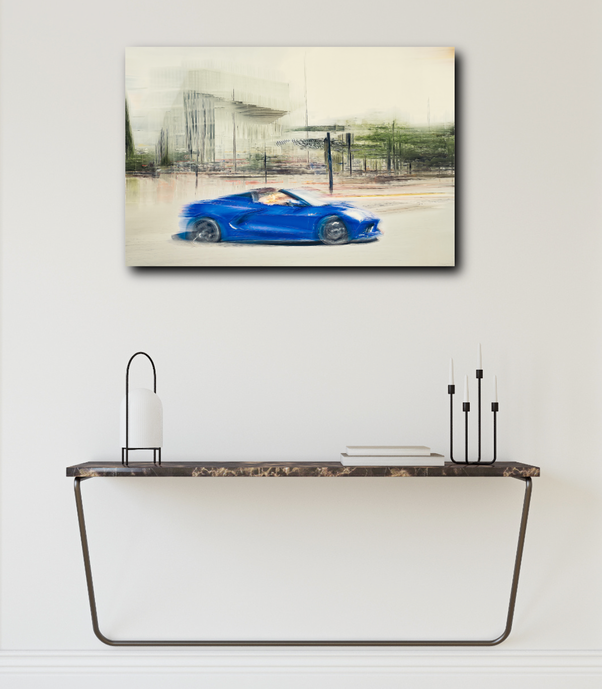 Automotive wall art print of American Corvette classic sports car American classic car fine art photography by Douglas Carr 