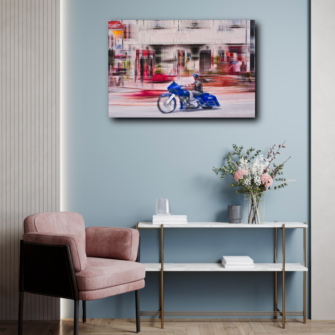 Automotive Limited Edition wall art print of American classic Harley Davidson  motorcycle by Douglas Carr Photography