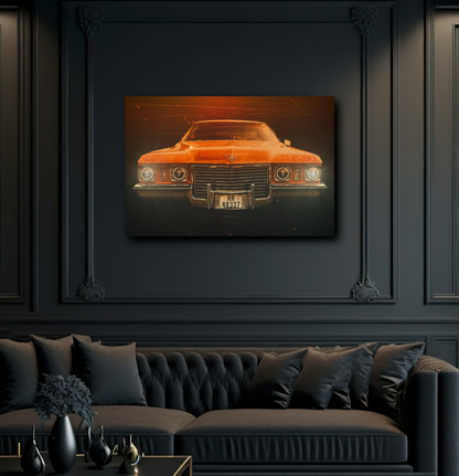 Skull Eyes 1972 Cadillac DeVille American classic car fine art photography wall art print art by Douglas Carr 
