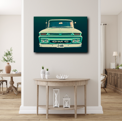 Vintage GMC pickup truck  American classic car fine art photography wall art print Art by Douglas Carr