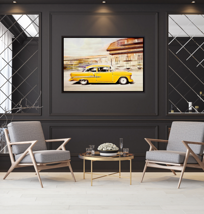 Automotive Limited Edition wall art print of American classic Bel Air vintage car art by Douglas Carr Photography