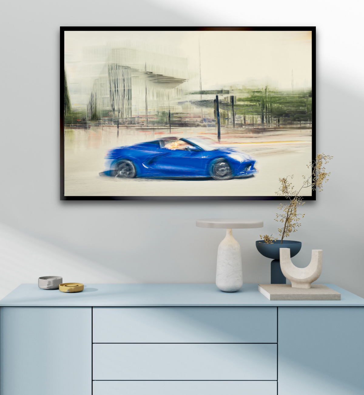 Automotive wall art print of American Corvette classic sports car American classic car fine art photography by Douglas Carr 