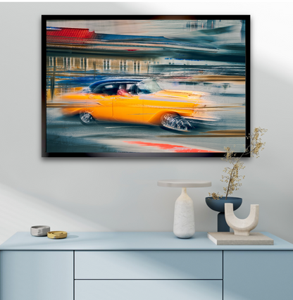 Vintage car automotive Limited Edition wall art print of American classic Bet Air car by Douglas Carr Photography
