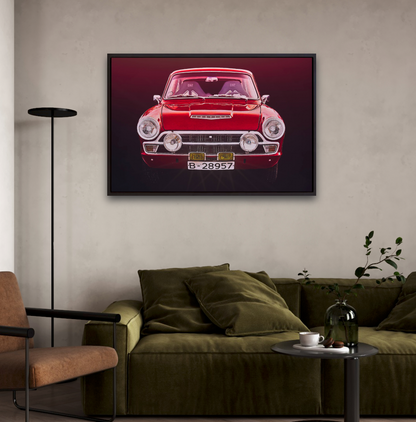 A red Ford Mustang an American classic car fine art photography wall art print by Art Douglas Carr 