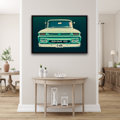 Vintage GMC pickup truck  American classic car fine art photography wall art print Art by Douglas Carr