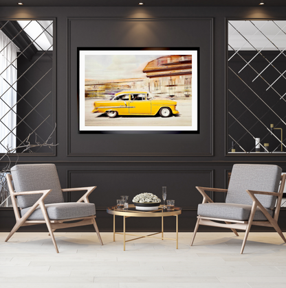 Automotive Limited Edition wall art print of American classic Bel Air vintage car art by Douglas Carr Photography