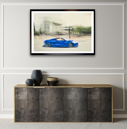 Automotive wall art print of American Corvette classic sports car American classic car fine art photography by Douglas Carr 