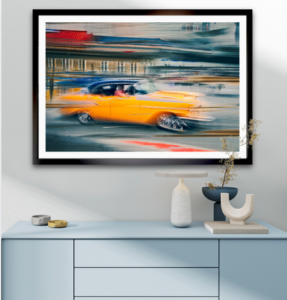 Vintage car automotive Limited Edition wall art print of American classic Bet Air car by Douglas Carr Photography