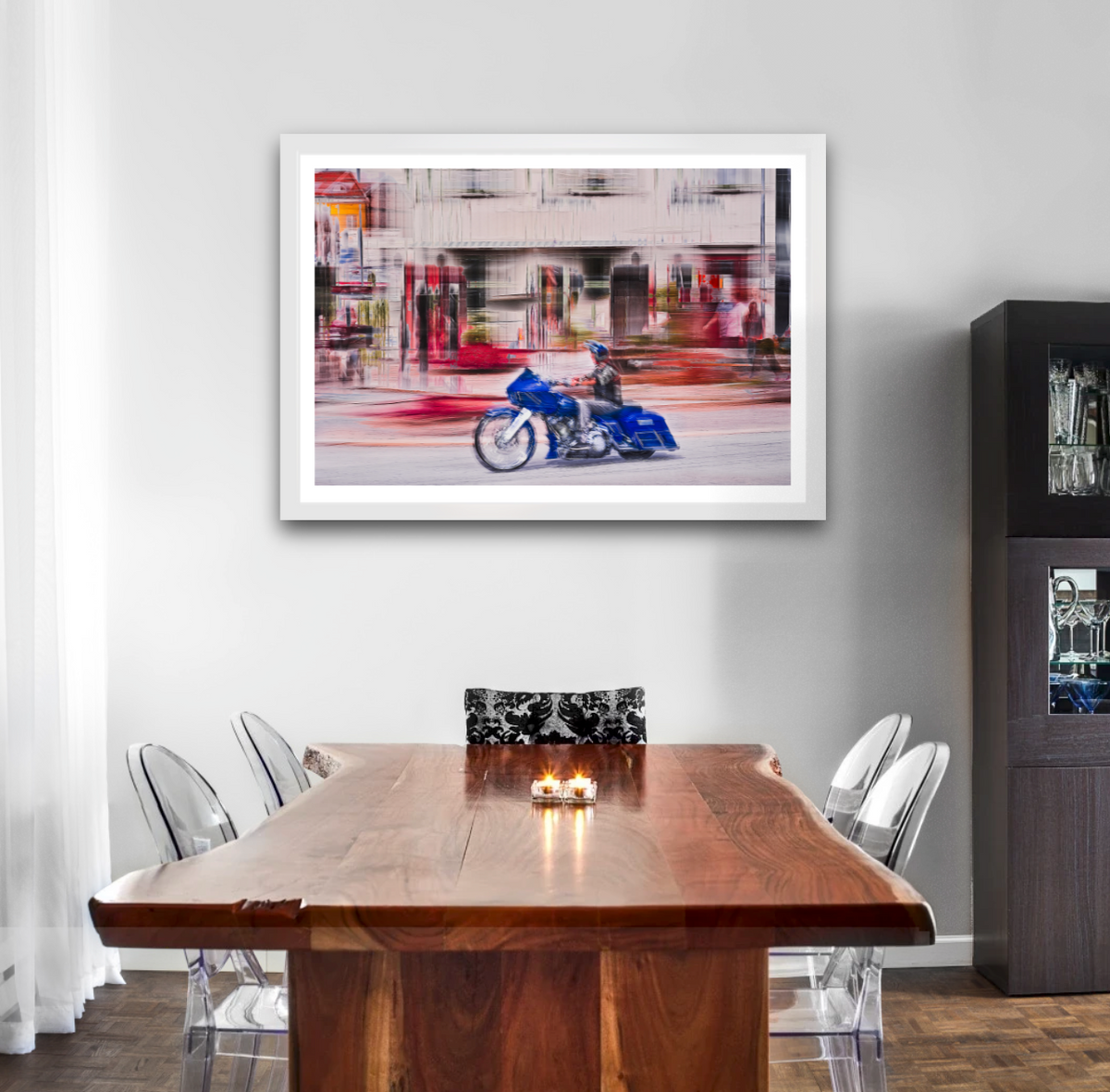 Automotive Limited Edition wall art print of American classic Harley Davidson  motorcycle by Douglas Carr Photography