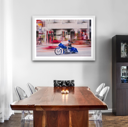 Automotive Limited Edition wall art print of American classic Harley Davidson  motorcycle by Douglas Carr Photography