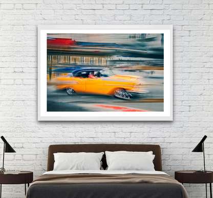 Vintage car automotive Limited Edition wall art print of American classic Bet Air car by Douglas Carr Photography