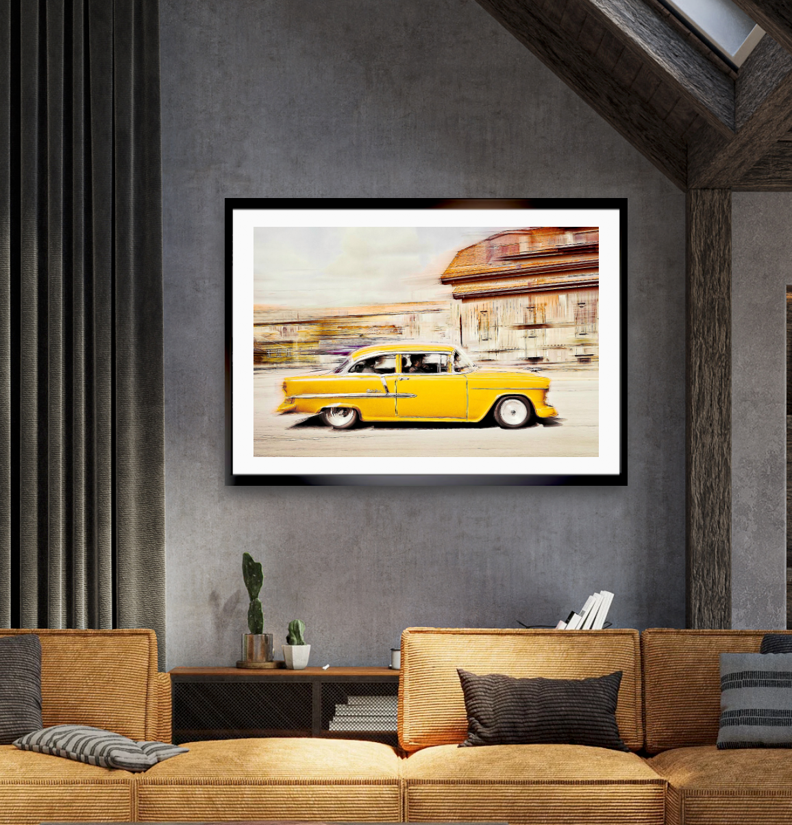 Automotive Limited Edition wall art print of American classic Bel Air vintage car art by Douglas Carr Photography