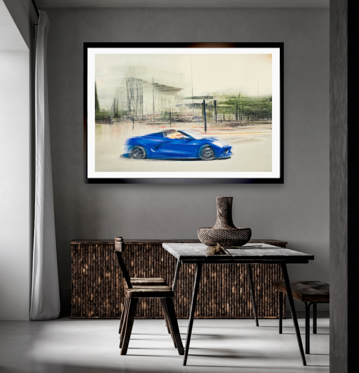 Automotive wall art print of American Corvette classic sports car American classic car fine art photography by Douglas Carr 