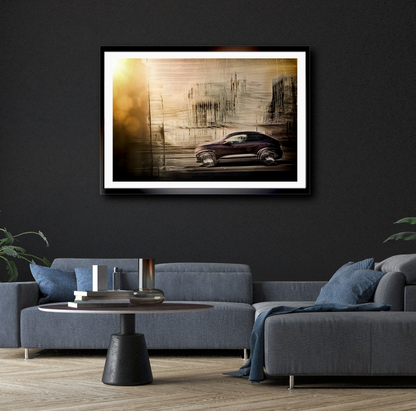 Porsche electric Macen a German car fine art photography wall art print art by Douglas Carr Photography