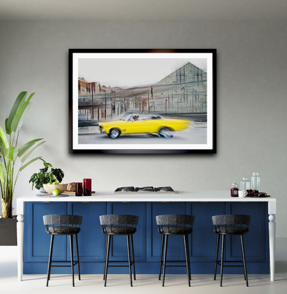 A 1970 American classic Chevrolet Impala convertible vintage car wall art photography prints art by Douglas Carr