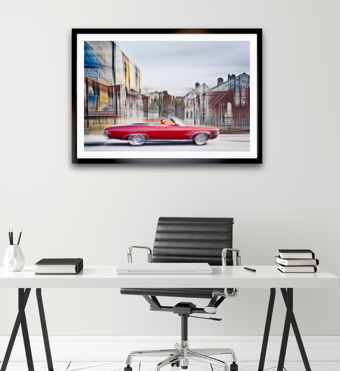 American classic car Red Riviera Chevrolet Impala fine art photography by Douglas Carr – Oslo Art Prints