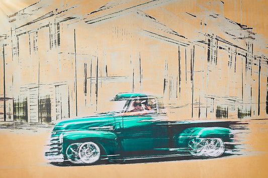 Automotive Limited Edition wall art print of American classic vintage pick up truck by Douglas Carr Photography