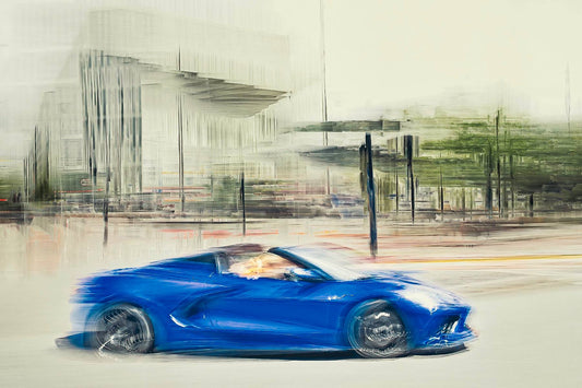 Automotive wall art print of American Corvette classic sports car American classic car fine art photography by Douglas Carr 