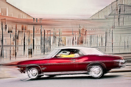 A re classic American AMCAR vintage Chevrolet Impala convertible wall art print art by Douglas Carr Photography 