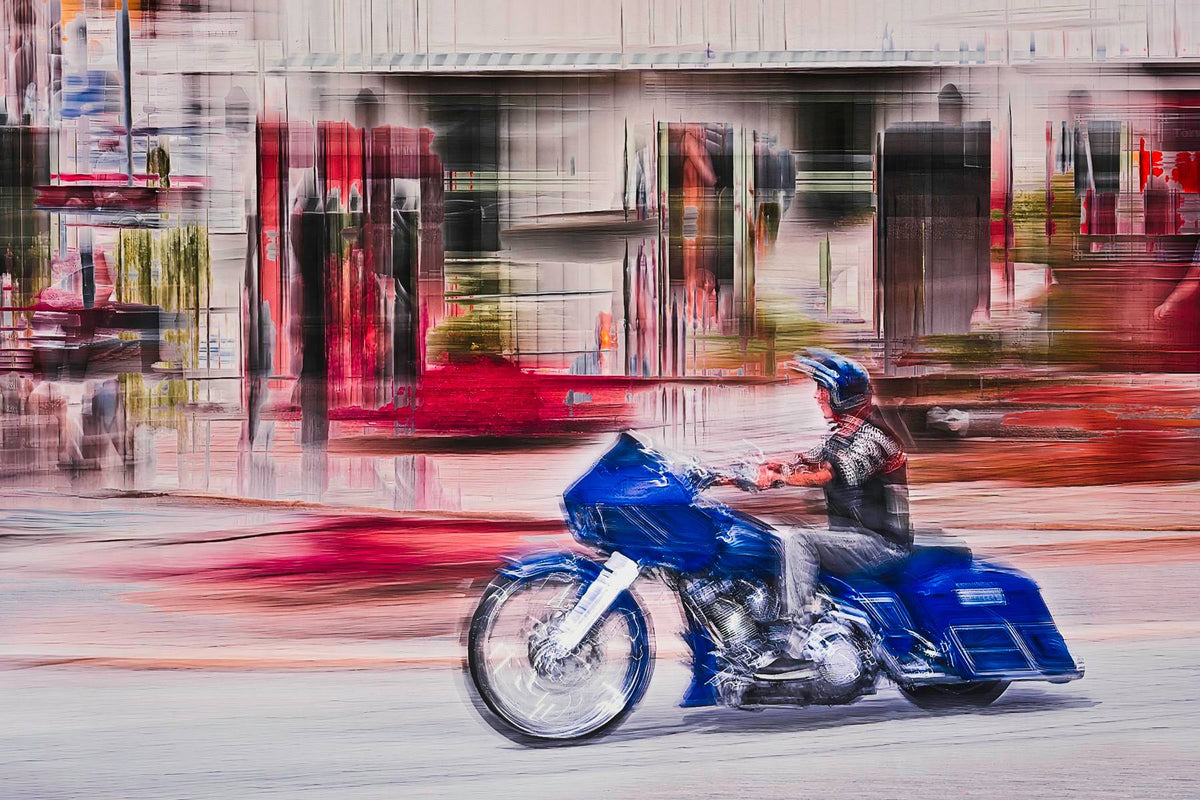 Automotive Limited Edition wall art print of American classic Harley Davidson  motorcycle by Douglas Carr Photography