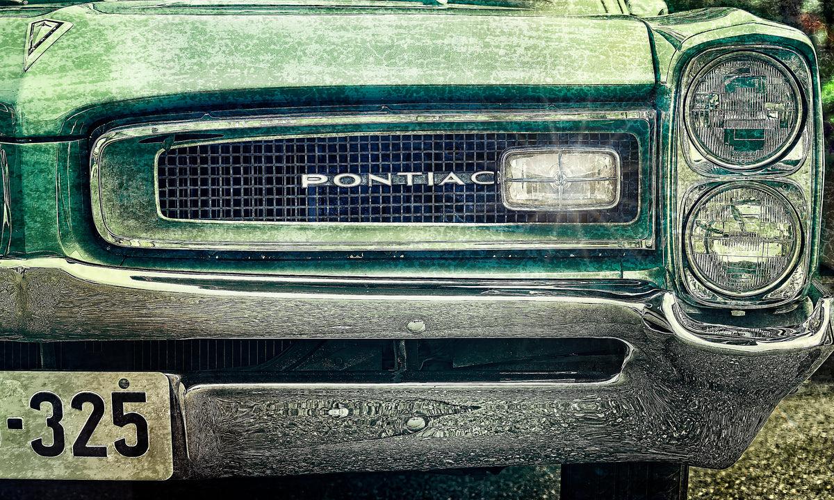 1966 Pontiac vintage American classic car grille fine art photography wall art print by Douglas Carr – Oslo Art Prints