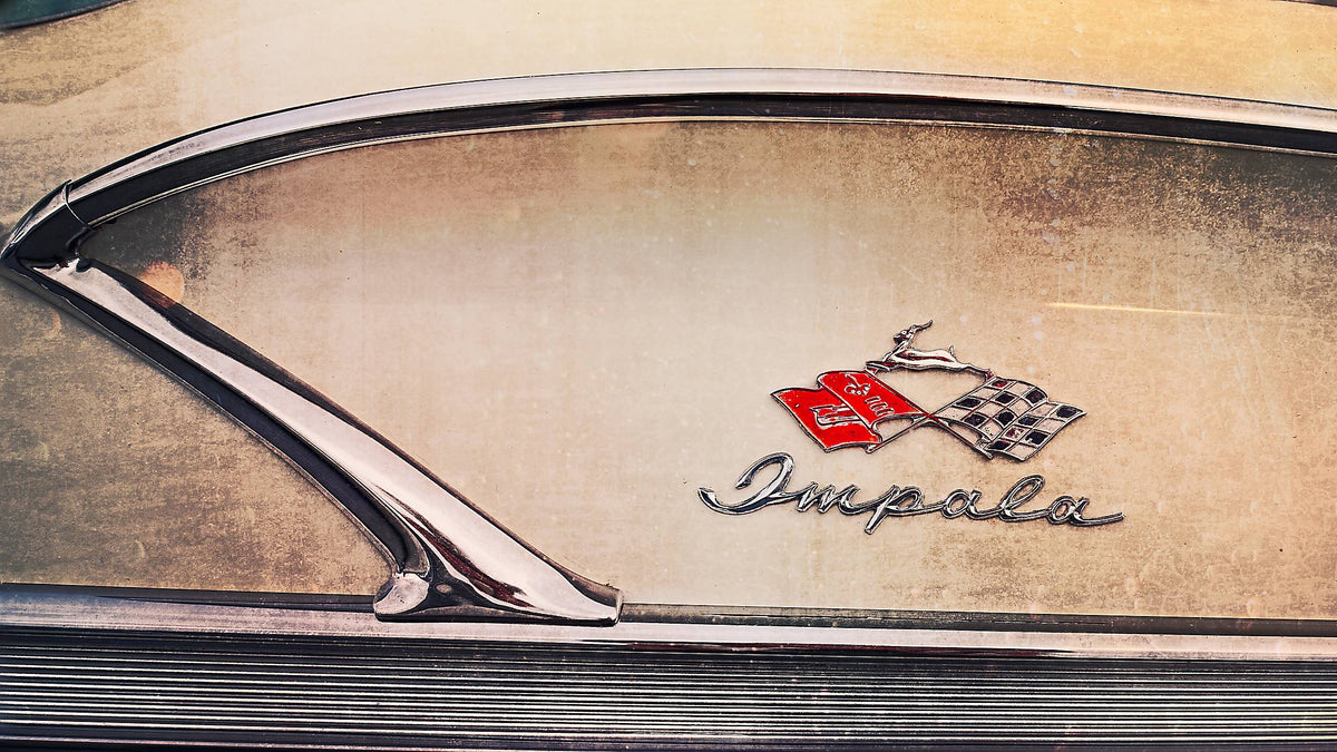 1958 Chevrolet Impala American classic car  details fine art photography wall art print by Douglas Carr – Oslo Art Prints