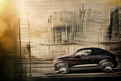 Porsche electric Macen a German car fine art photography wall art print art by Douglas Carr Photography
