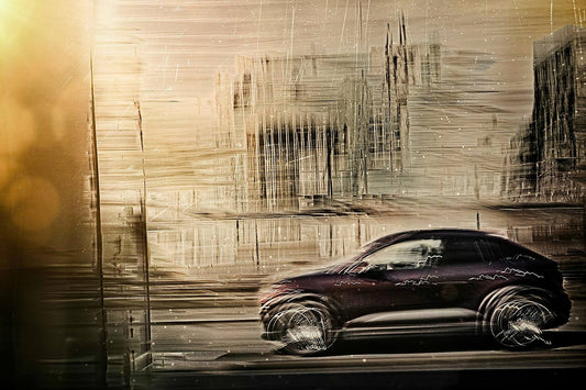 Porsche electric Macen a German car fine art photography wall art print art by Douglas Carr Photography
