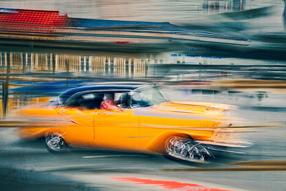 Vintage car automotive Limited Edition wall art print of American classic Bet Air car by Douglas Carr Photography