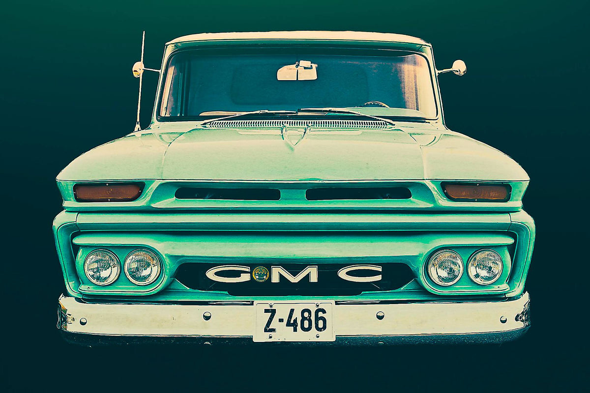 Vintage GMC pickup truck  American classic car fine art photography wall art print Art by Douglas Carr
