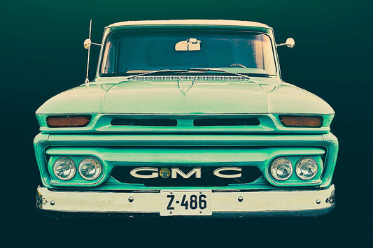Vintage GMC pickup truck  American classic car fine art photography wall art print Art by Douglas Carr
