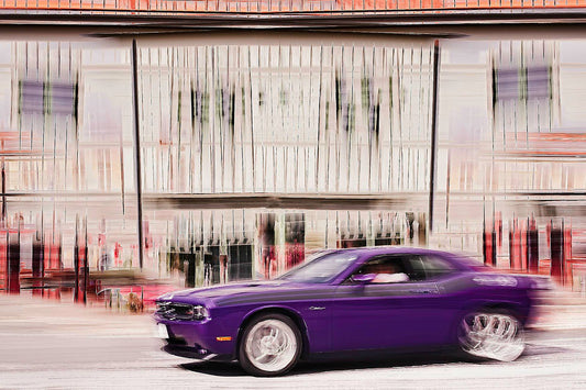 A purple Dodge Charger a American classic muscle sports car fine art automotive photography wall art print by Douglas Carr 
