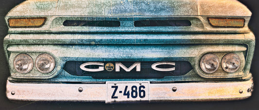 Vintage 1960 GMC pickup grille American classic car fine art photography wall art print by Douglas Carr – Oslo Art Prints