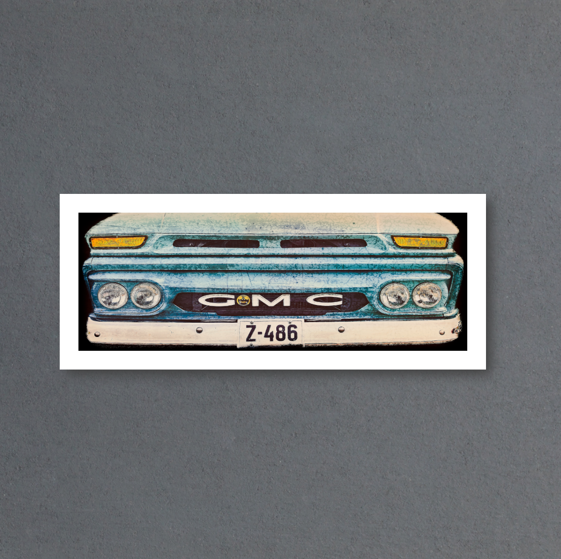 Vintage 1960 GMC pickup grille American classic car fine art photography wall art print by Douglas Carr – Oslo Art Prints