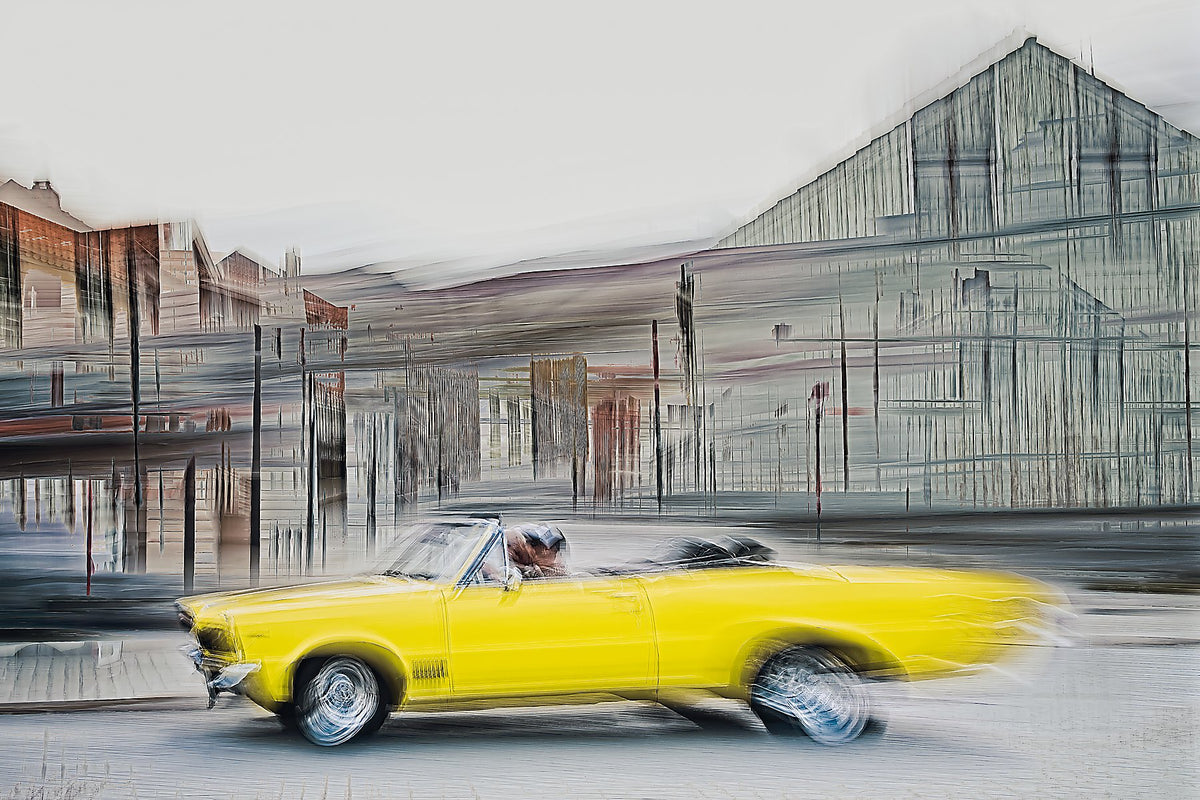 A 1970 American classic Chevrolet Impala convertible vintage car wall art photography prints art by Douglas Carr