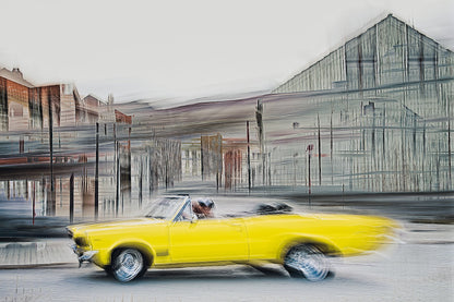 A 1970 American classic Chevrolet Impala convertible vintage car wall art photography prints art by Douglas Carr